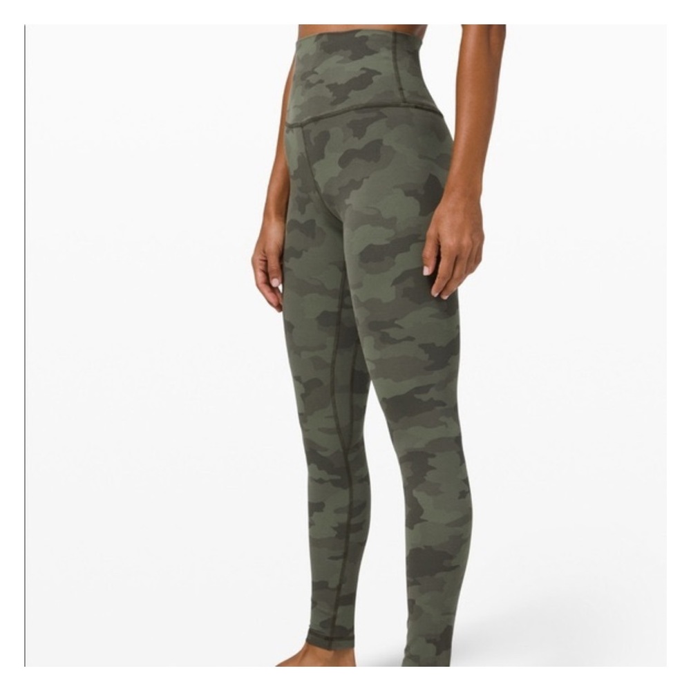 Lululemon Align full length leggings Light Army Camo print 25’ length